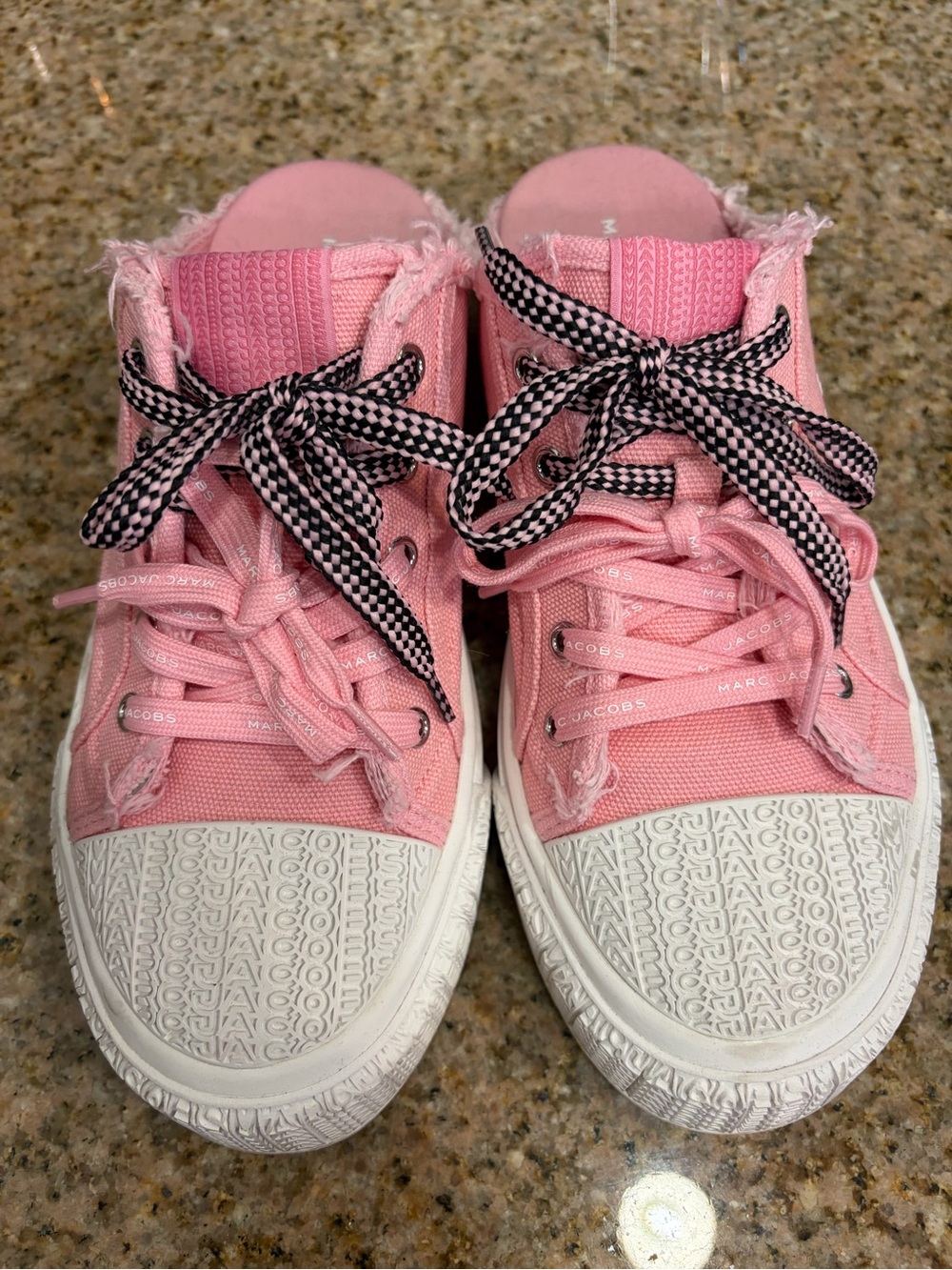 Marc Jacobs Pink mule canvas sneakers